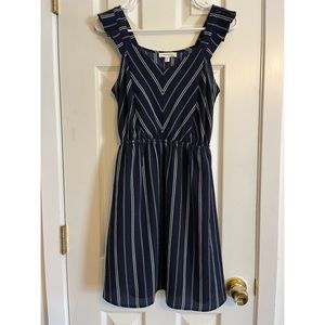 Navy Striped Dress